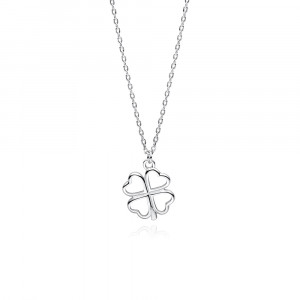 Colier argint trifoi cu 4 foi DiAmanti Z1701N-DIA (Argint 925‰ 1,9 g.)